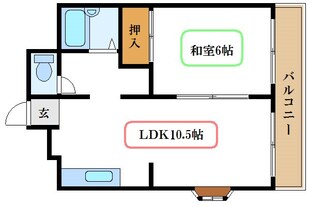 一之江駅 徒歩10分 3階の物件間取画像